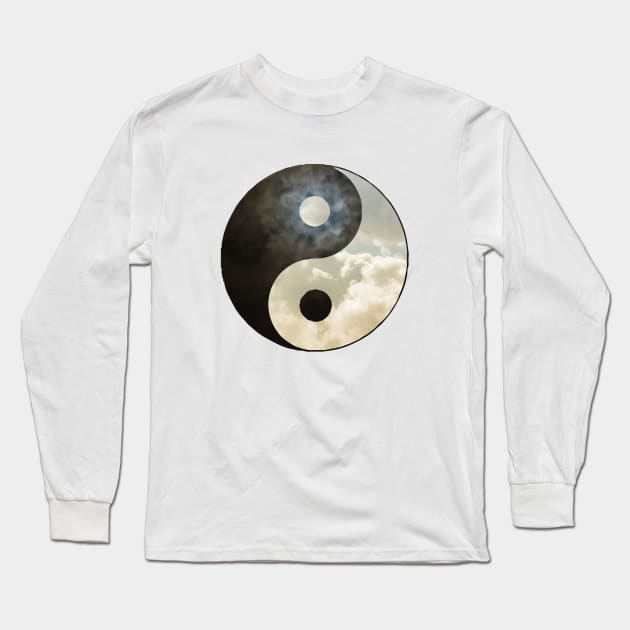 Yin and Yang - Day and Night Long Sleeve T-Shirt by brainbag